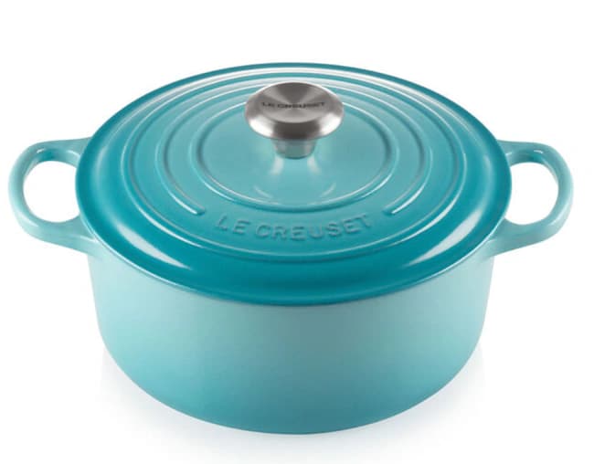 Panela Redonda Signature Azul Caribe Le Creuset — 20cm