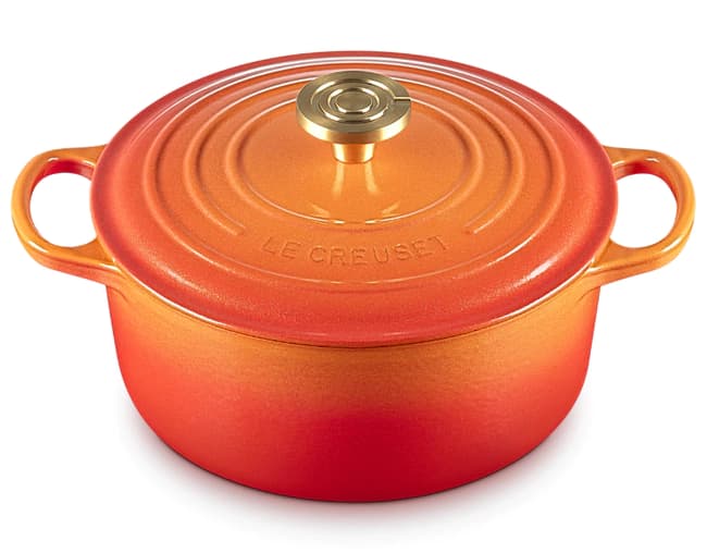 Panela Redonda Signature Flamme Dorée Le Creuset — 18CM