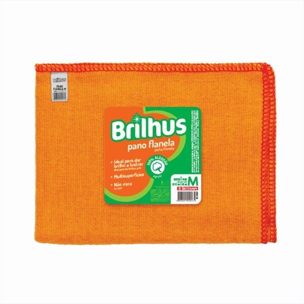 Pano Flanela para Lustrar Multisuperfícies M Brilhus