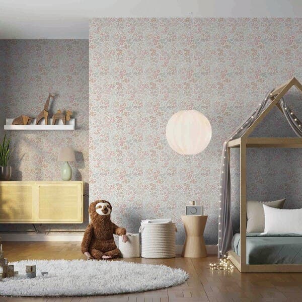 Papel de Parede Liberty Infantil Multicolorido 9,5x0,53m Bobinex