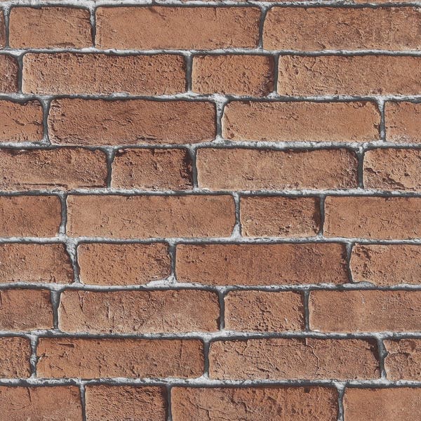 Papel de Parede TNT Tijolo Marrom 53cmx10m Inspire