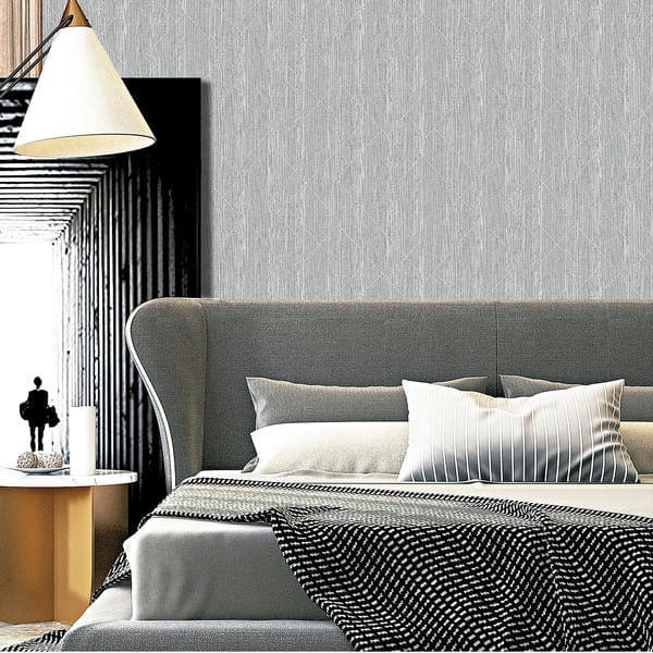 Papel de Parede Vinílico VIP Prata 53cmx10m