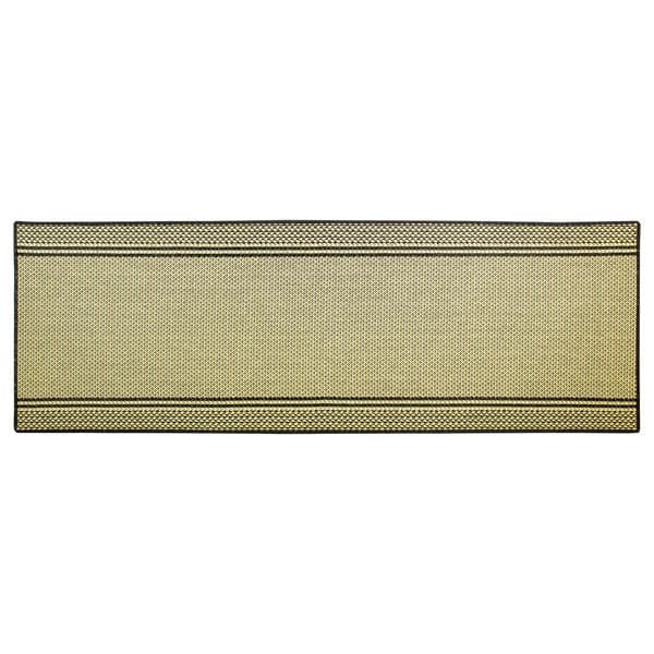 Passadeira Antiderrapante Retangular 0,66x2,3m Lancer Listras Preto