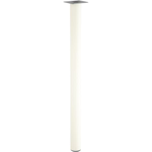 Pé para Mesa Aço Branco 71x5cm Importado