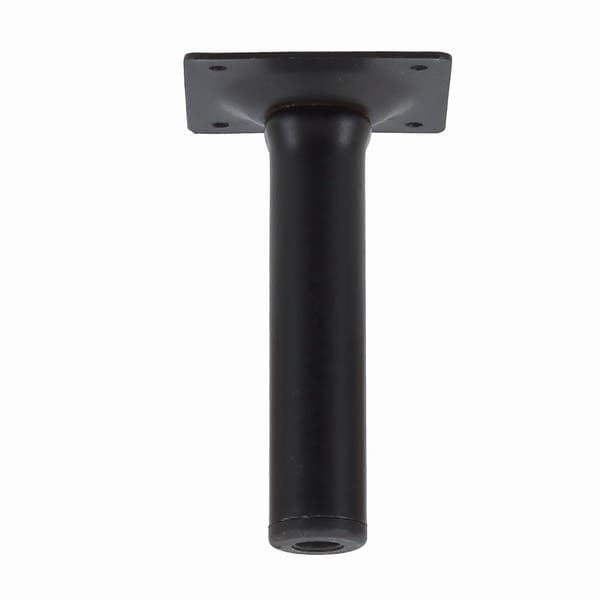 Pé para Móveis Aço 10cm até 40kg Preto Cilíndrico