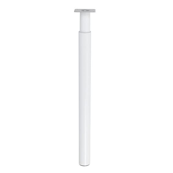 Pé Regulável para Mesa Aço Branco de 70cm até 100cm Importado