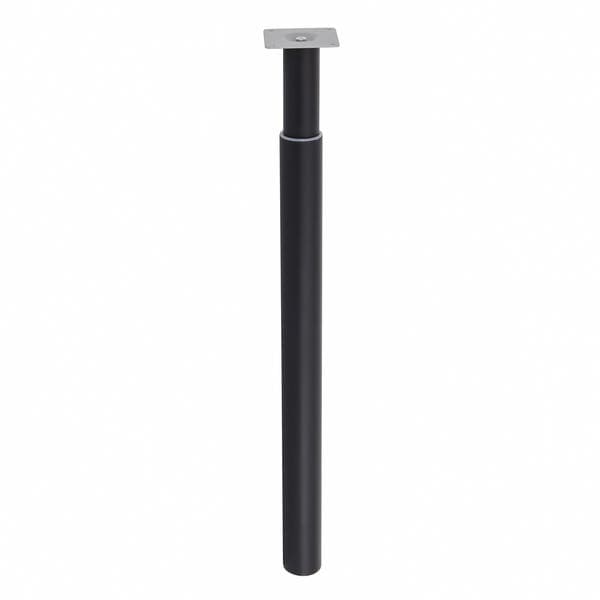 Pé Regulável para Mesa Aço Preto de 70cm até 110cm Importado