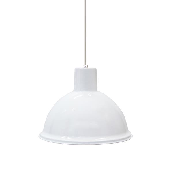 Pendente 1 Lâmpada Metal Branco TD820 Taschibra