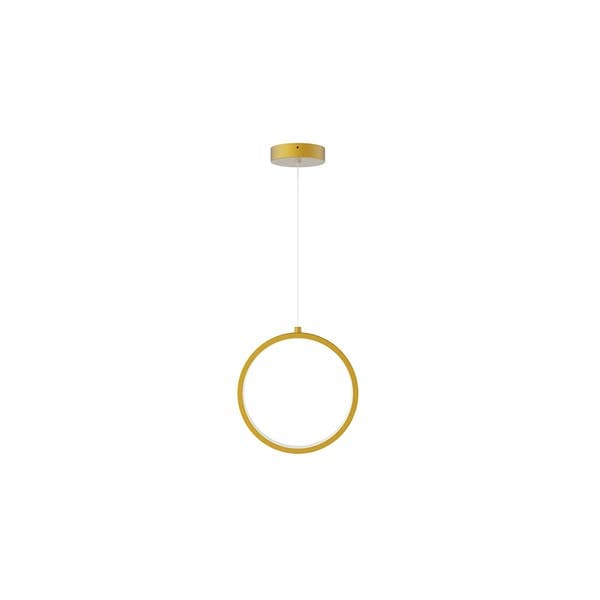 Pendente com LED Dourado Redondo