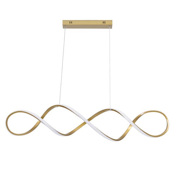 Pendente Espiral Alumínio Gold Space LLUM Bronzearte