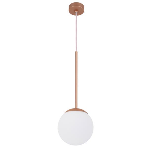 Pendente Linear 1 Lâmpada Metal Rosa Metaldomado