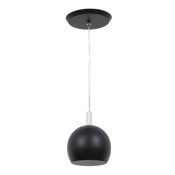 Pendente Meia Bola 1 Lâmpada Metal Preto Facto Pantoja & Carmona