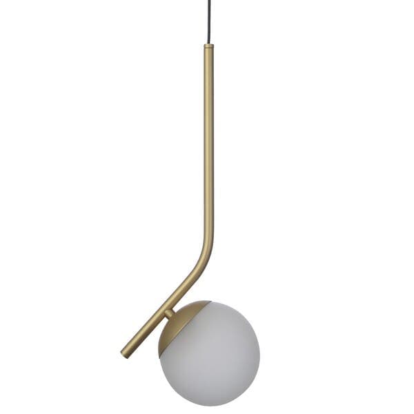 Pendente Metal Dourado Fosco Globe Curve Pantoja & Carmona