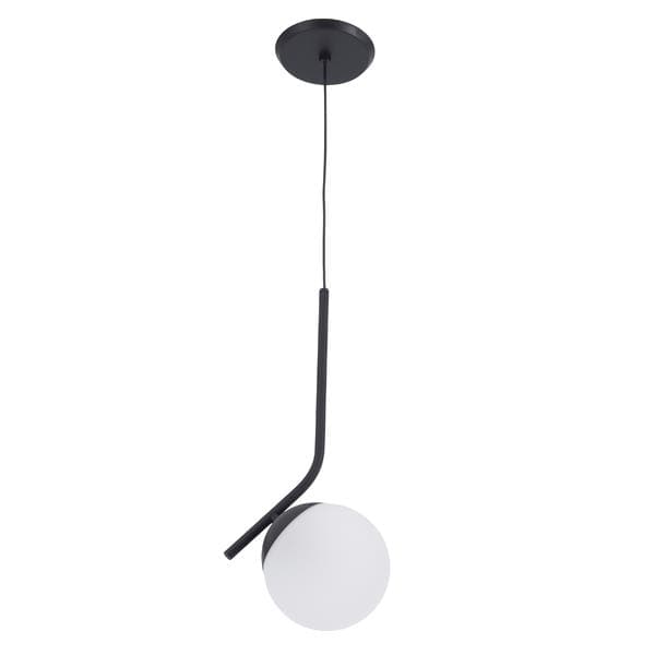 Pendente Metal Preto Fosco Globe Curve Pantoja & Carmona