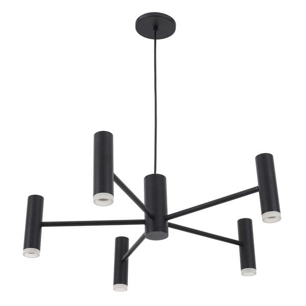 Pendente Ramificado 5 Lâmpadas Metal Preto Bis Spot Line