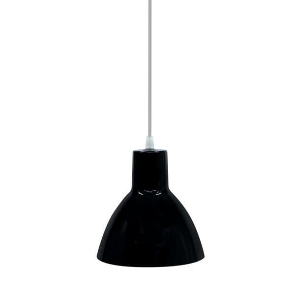 Pendente Redondo 1 Lâmpada Metal Preto TD622 Taschibra