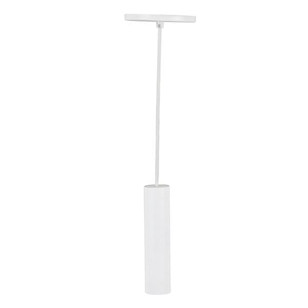 Pendente Tubo 1 Lâmpada Metal Branco Mini Tube Auremar