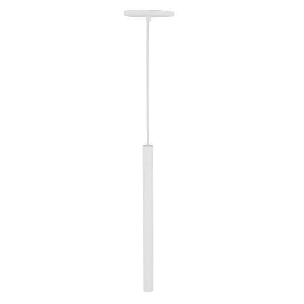 Pendente Tubo 1 Lâmpada Metal Branco Mini Tube Auremar