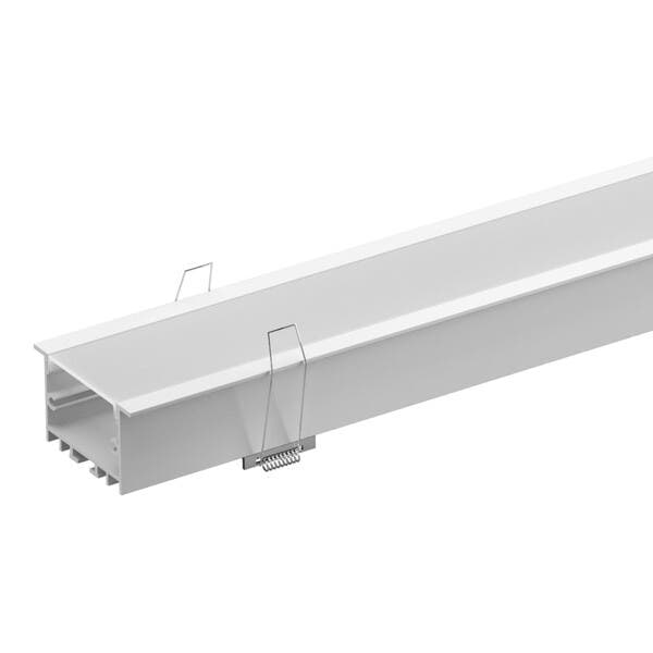 Perfil de LED 3x300cm de Embutir Branco com Disufor Luminatti