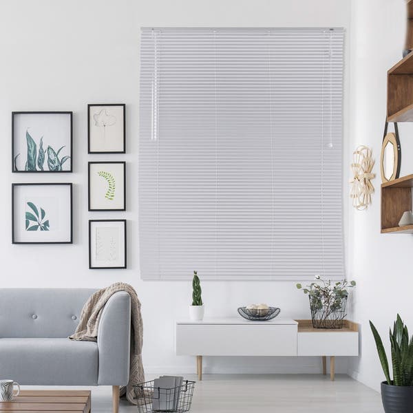 Persiana Horizontal Los Angeles Alumínio Prata 1,40x1,75m Inspire