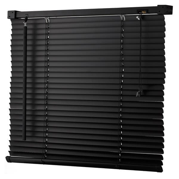 Persiana Horizontal PVC Premier Preta 1,00x1,60m