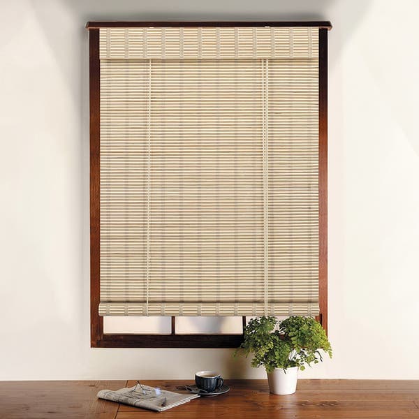Persiana Rolô Bahaus Bambu Bege 2,20x1m Evolux