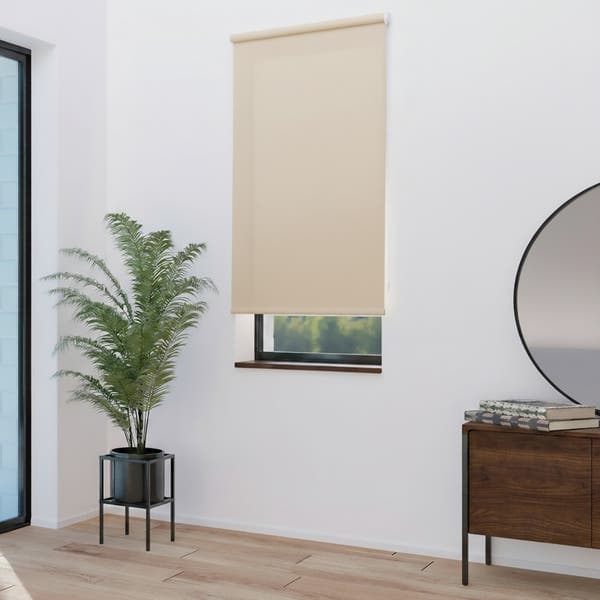 Persiana Rolô Blackout Astella Poliéster Bege 0,80x1,60m Inspire