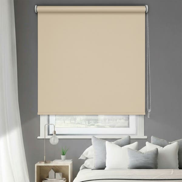 Persiana Rolô Blackout Astella Poliéster Bege 1,80x2,20m Inspire