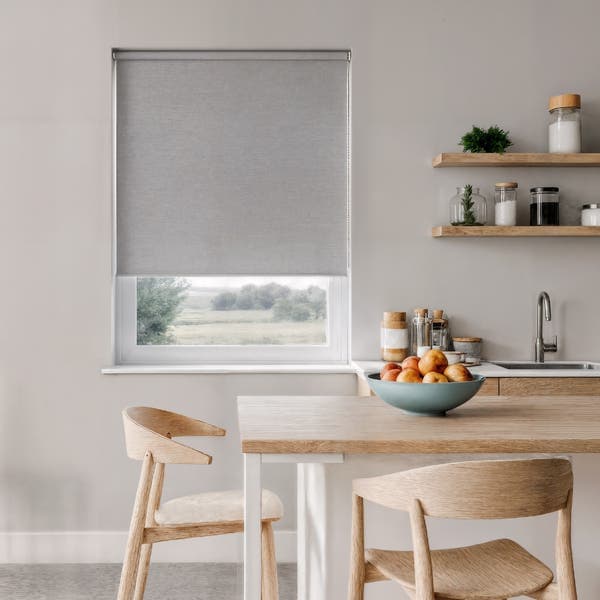 Persiana Rolô Blackout Astella Poliéster Cinza 1,20x1,60m Inspire