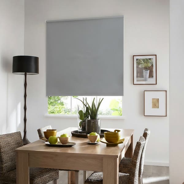 Persiana Rolô Blackout Astella Poliéster Cinza 1,40x1,60m Inspire