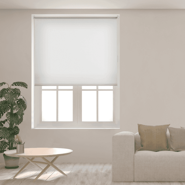Persiana Rolô Decorativa Mara Poliéster Branca 1,40x1,60m Inspire