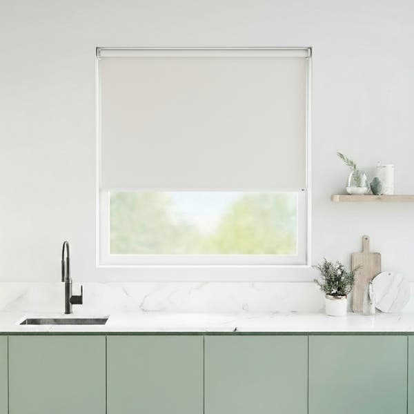 Persiana Rolô Decorativa Mara Poliéster Branca 1,60x1,60m Inspire