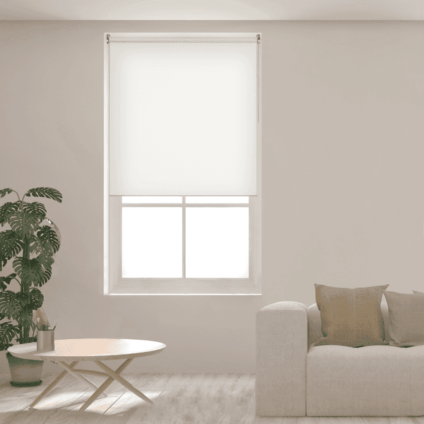 Persiana Rolô Decorativa Visio Poliéster Branca 1,20x1,60m Inspire