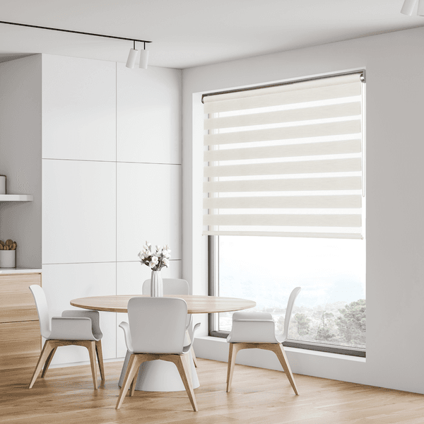 Persiana Rolô Double Vision Dual Poliéster Branca 2x2,20m Inspire