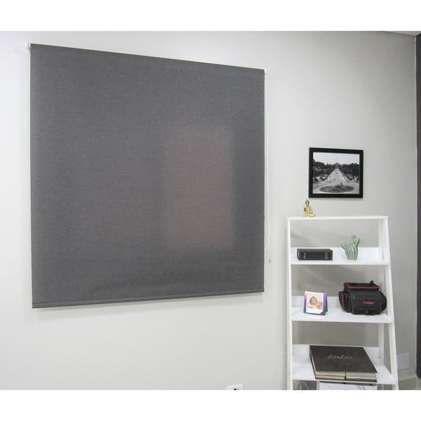 Persiana Rolô Poliéster Breeze Cinza Grafite 1,80x1,60m Top Flex
