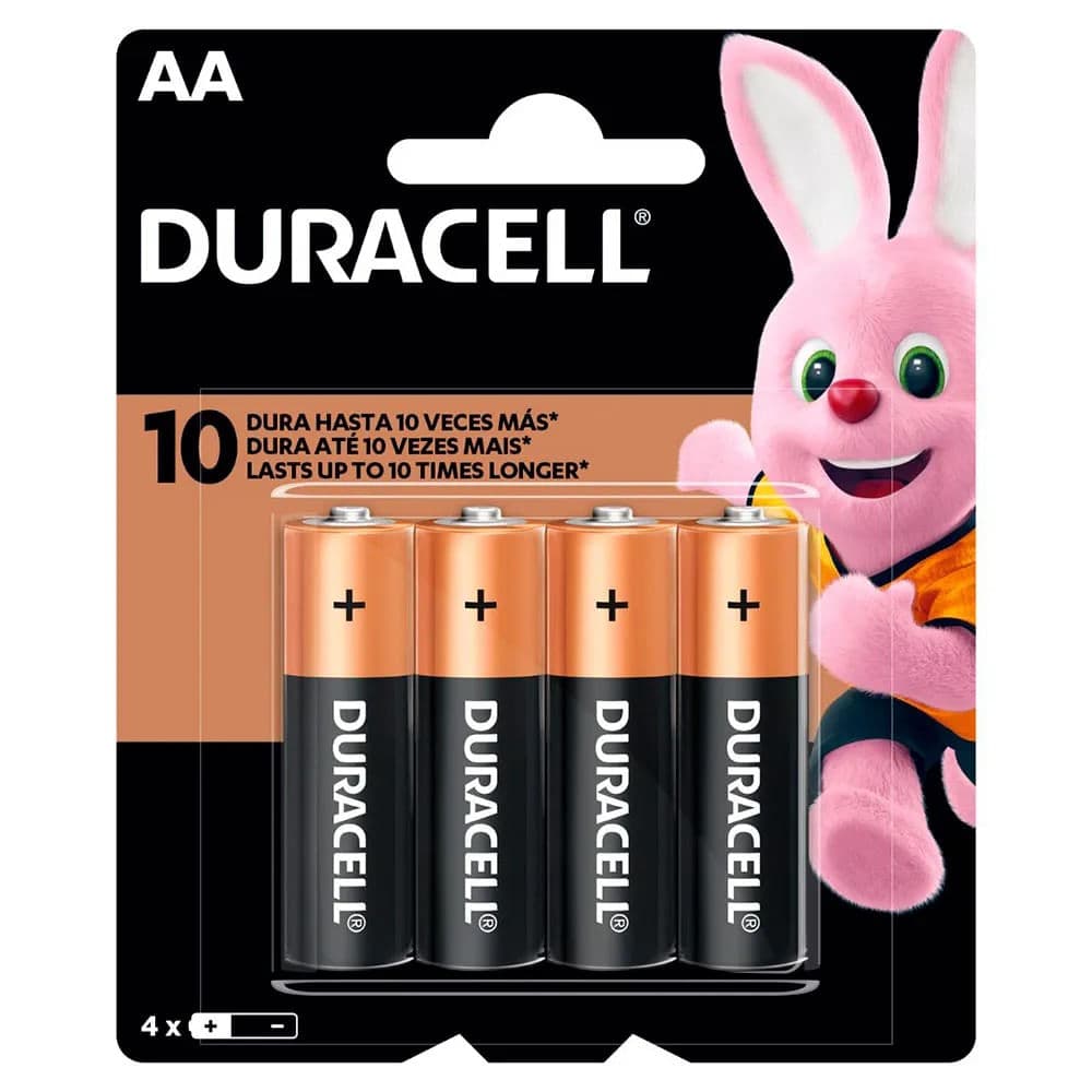 Pilha Aa Alcalina 4 Unidades - Duracell