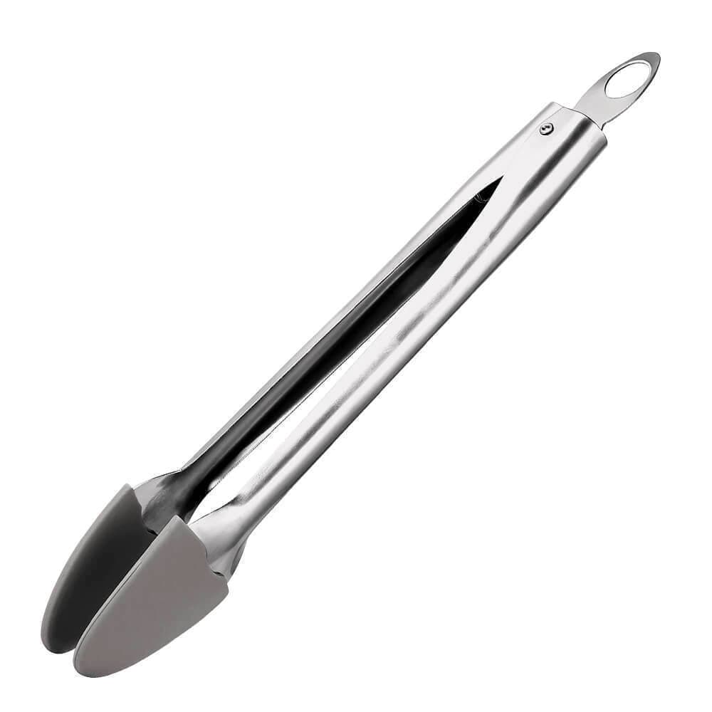 Pinça de Silicone e Aço Inox James.F Cinza 35cm
