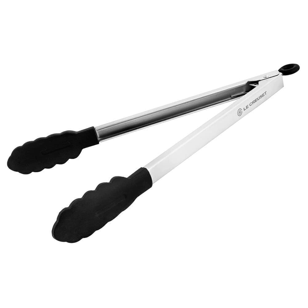 Pinça de Silicone e Aço Inox Le Creuset Preta 30CM
