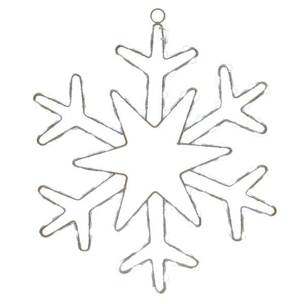 Pisca Pisca Natal Led Floco de Neve Prata Cromus