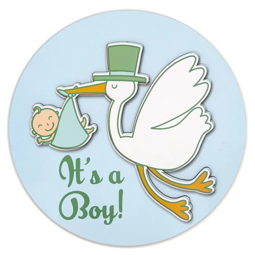 Placa Decorativa Mdf 3d Its a Boy 29cm - Cia Laser
