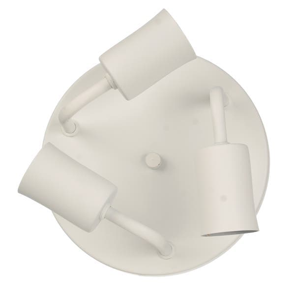Plafon 3 Lâmpadas E27 Metal Branco 1603 Pantoja & Carmona