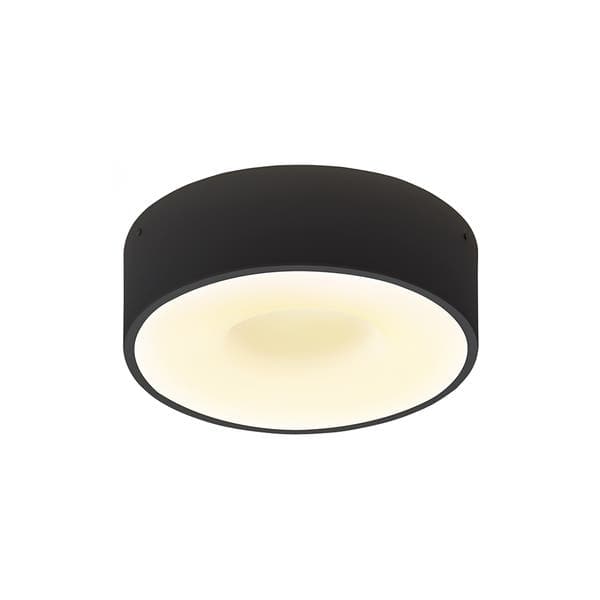 Plafon 4 Lâmpadas Preto Metal e Plástico Donuts Taschibra
