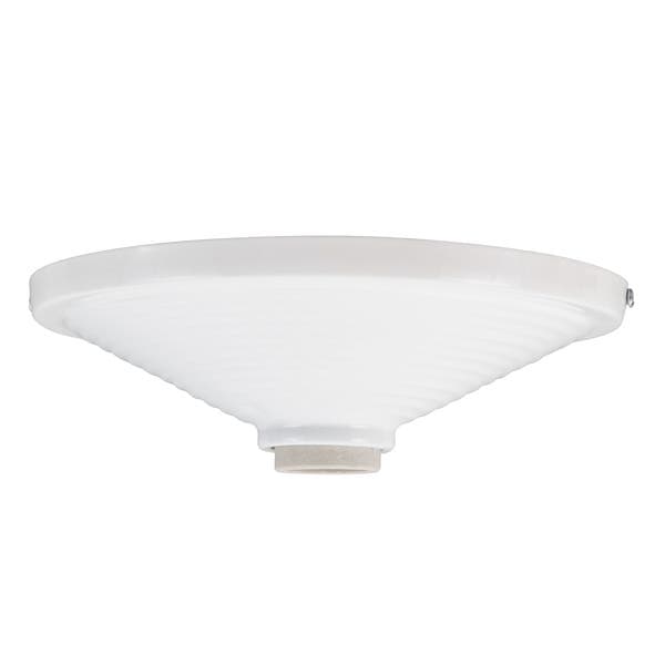Plafonier 1 Lâmpada Branco Metal Decorativo VMC