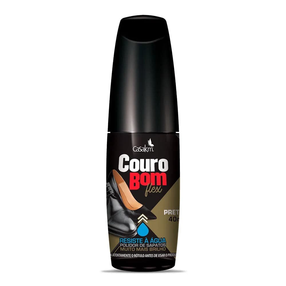 Polidor para Sapato Preto 40mL - Casakm