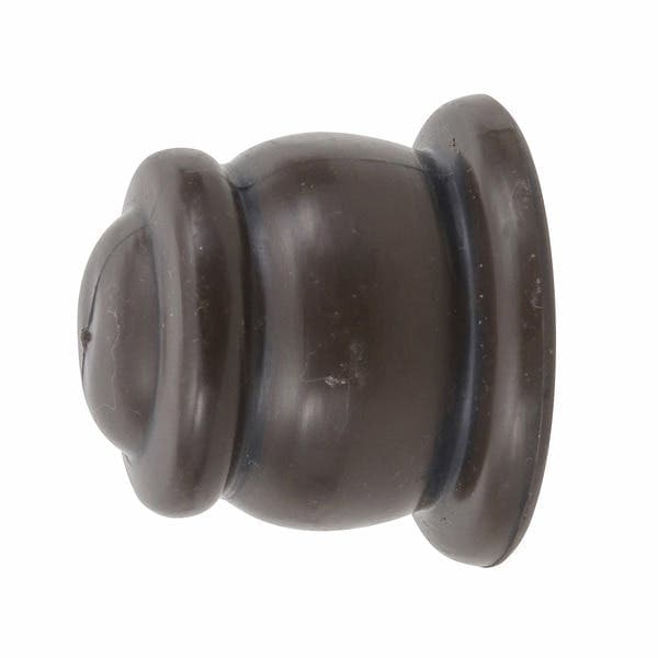 Ponteira de Varão de Cortina 28mm Plástico Bola Imbuia Belchior