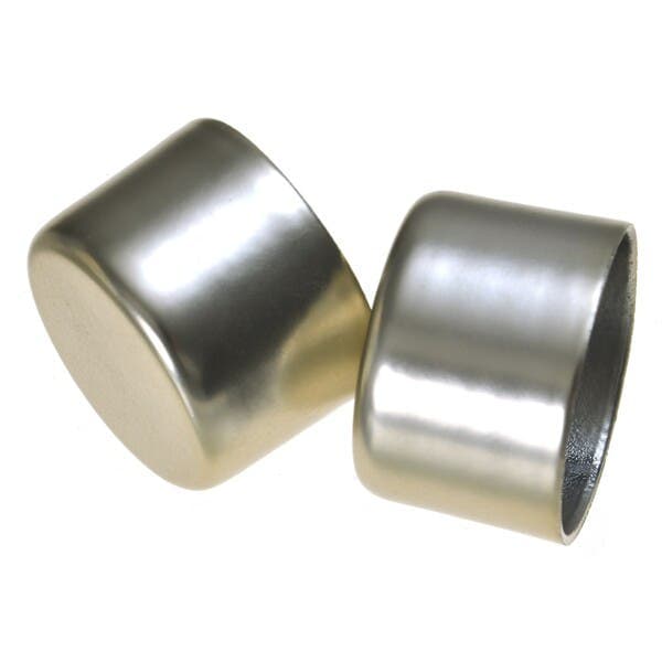 Ponteira de Varão para Cortina 28mm Alumínio Cinza Couselo