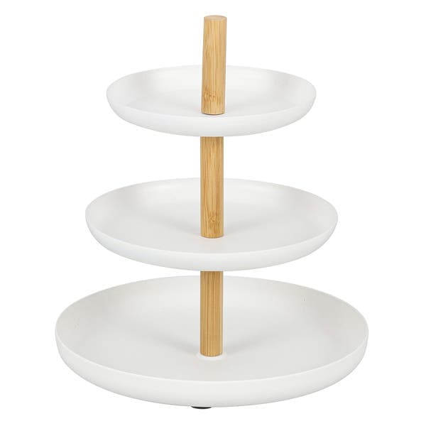 Porta-Acessórios de Bambu e Metal 20cm Oikos