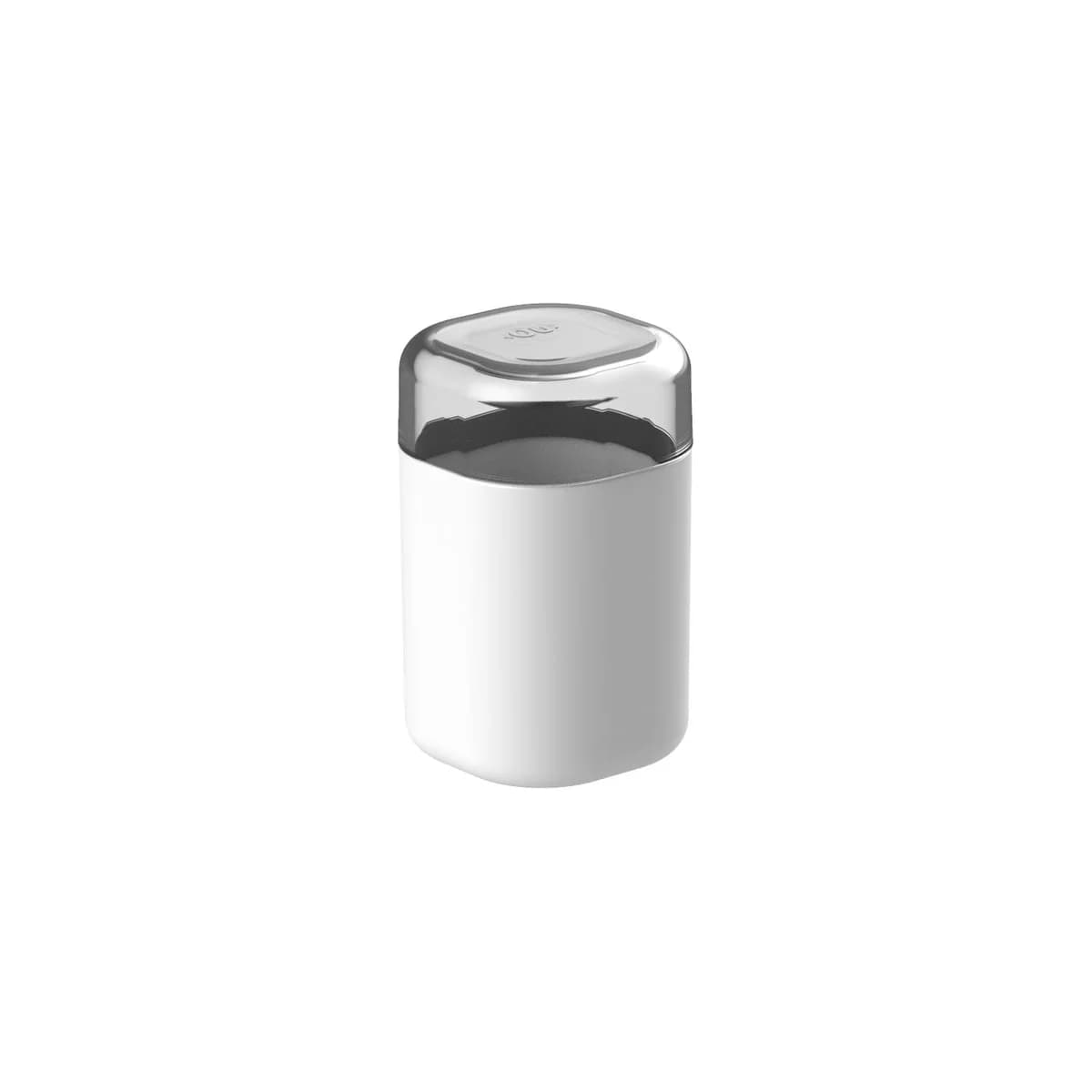 Porta algodão e cotonete Ou Linha Dual — Branco