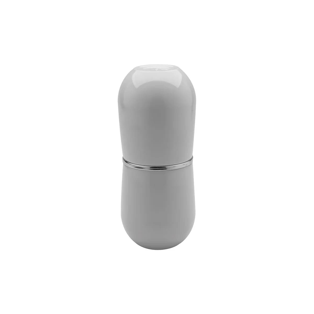 Porta escova de dente com tampa New Cromo Linha Belly — Branco
