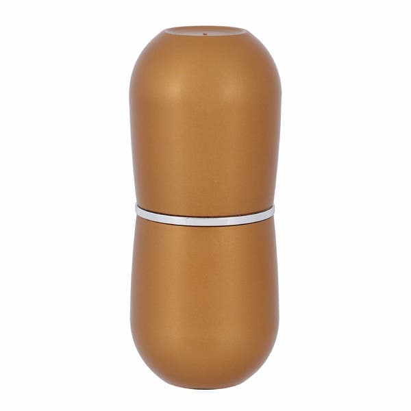 Porta Escova de Dente Com Tampa Vintage Dourado Belly OU